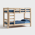 Bunk Bed Wooden Frame 200x90x150 cm – Natural Finish – Space-Saving Design